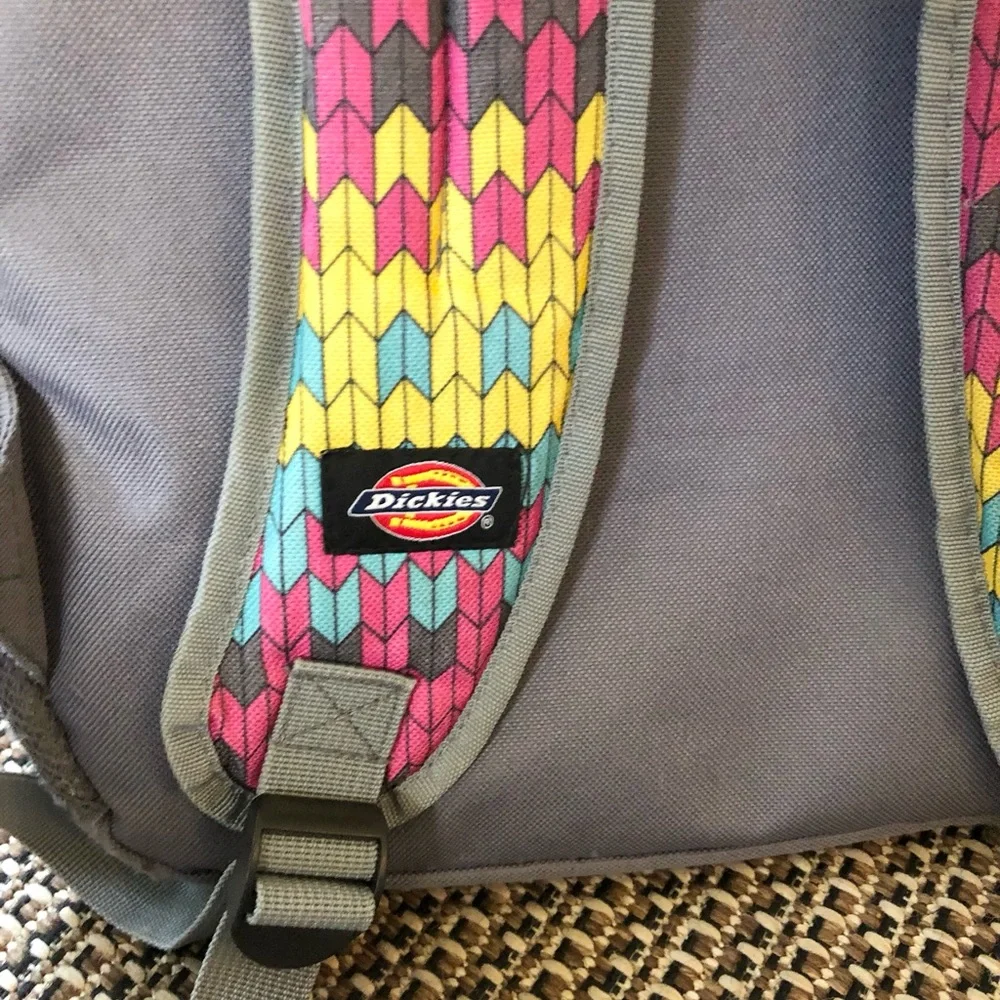 NWOT Dickies Multicolor Tribal Pattern Varsity Bckpack School Campus Work Travel